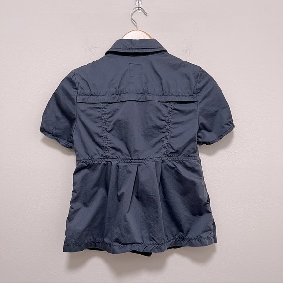 GAP Y2K Short Sleeve Baby Doll Peplum Shirt Jacket. size xs - Picture 2 of 8